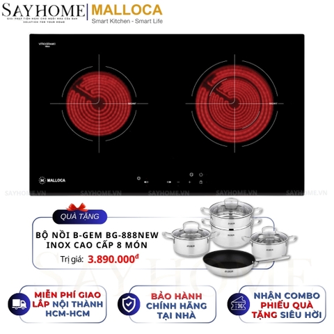 Bếp điện đôi MALLOCA MH-7320 R - Hàng chính hãng