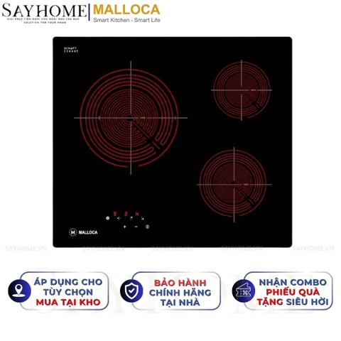 Bếp 03 điện Malloca MR 593 - Hàng chính hãng Malloca