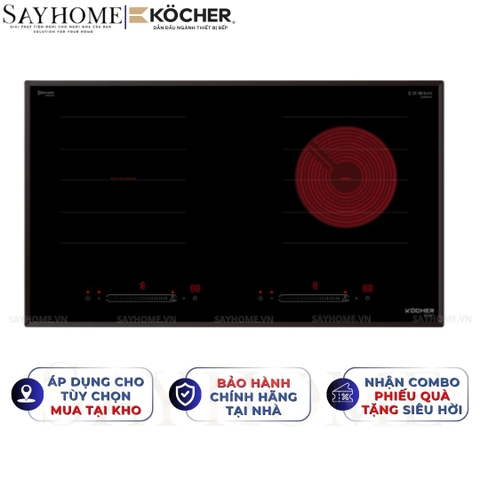 Bếp điện từ 2 vùng nấu Kocher EI-221 - BH 3 năm