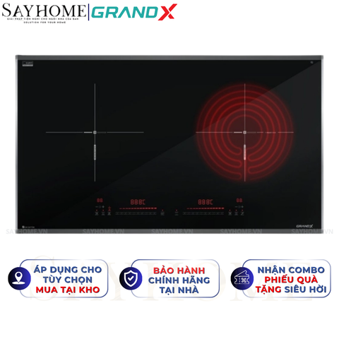 Bếp điện từ đôi GRANDX GX E677SE Series 6 - Bảo hành chính hãng 3 năm