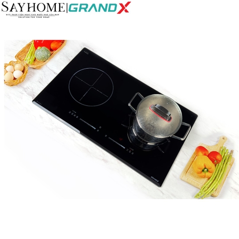 Bếp điện từ đôi GRANDX GX E795Lux Series 7 - Bảo hành chính hãng 4 năm