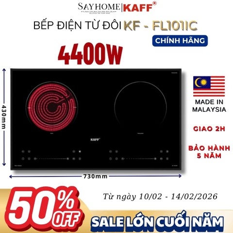 Bếp điện từ đôi KAFF KF-FL101IC - Bảo hành chính hãng 5 năm