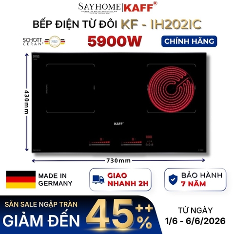 Bếp điện từ đôi KAFF KF-IH202IC  tại Thành phố Hồ Chí Minh