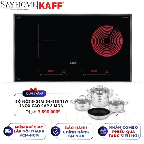 Bếp điện từ đôi kết hợp KAFF KF-FL68IC NEW PLUS - Bảo hành chính hãng 5 năm