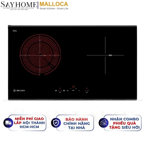 Bếp điện từ đôi kết hợp MALLOCA MIR 772 - Hàng chính hãng