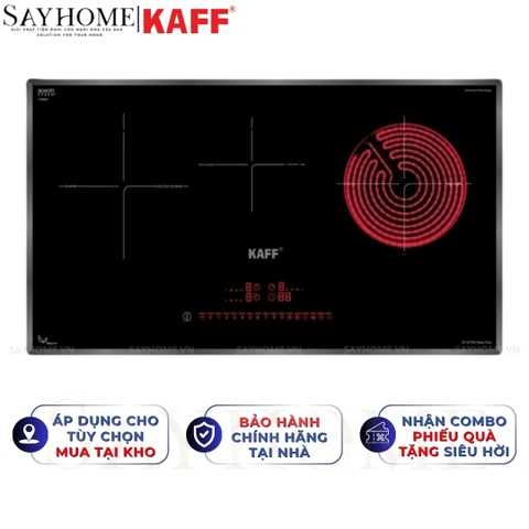 Bếp điện từ kết hợp KAFF KF-IC79H NEW PLUS 3 vùng nấu - Bảo hành chính hãng 5 năm