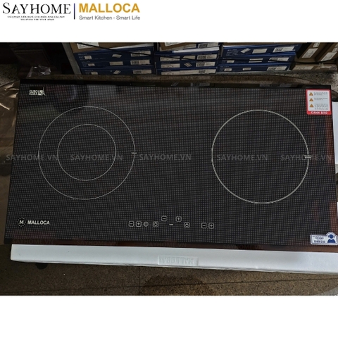Bếp điện từ kết hợp đôi Malloca MH-02IR LB - Hàng chính hãng Malloca