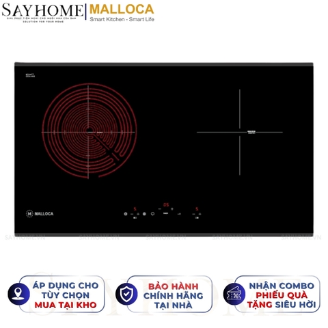 Bếp điện từ đôi kết hợp MALLOCA MIR 772 - Hàng chính hãng