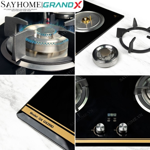 Bếp ga đôi GRANDX GX GS299D - Bảo hành chính hãng 2 năm