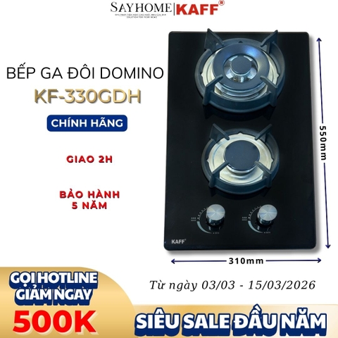 Bếp ga đôi Domino KAFF KF-330GDH - BẢO HÀNH CHÍNH HÃNG 3 NĂM