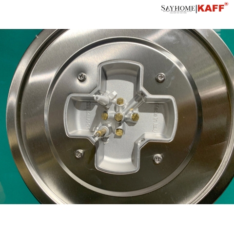 Bếp ga đôi màu xanh ngọc hiện đại KAFF KF-630 tại thành phố Hồ Chí Minh