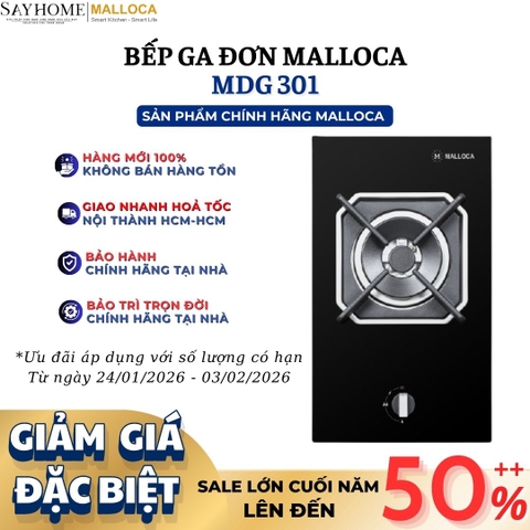 Bếp Ga đơn Domino MALLOCA MDG 301 - Hàng chính hãng