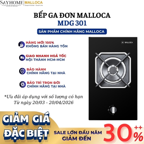 Bếp Ga đơn Domino MALLOCA MDG 301 - Hàng chính hãng