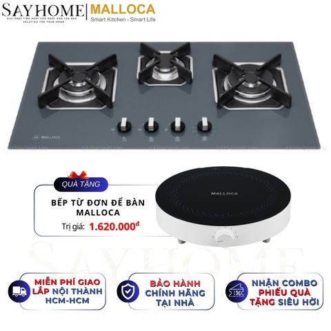 Bếp Ga MALLOCA AS 9603DG 3 vùng nấu - Hàng chính hãng