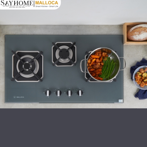 Bếp gas 3 vùng nấu Malloca AS 9603DG tại thành phố Hồ Chí Minh