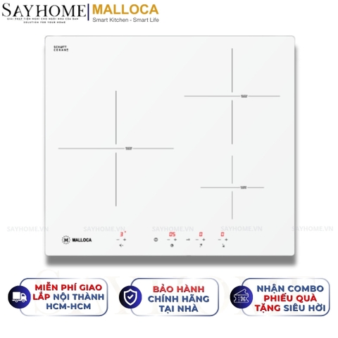 Bếp 03 từ Malloca MI 593 WN - Hàng chính hãng Malloca