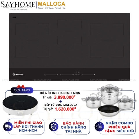 Bếp từ MALLOCA Skylux MH-803 3 vùng nấu - Hàng chính hãng