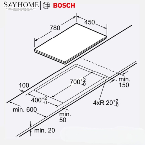 Bếp Từ Bosch Serie 6 PMI82560VN 2 Vùng Nấu tại thành phố Hồ Chí Minh
