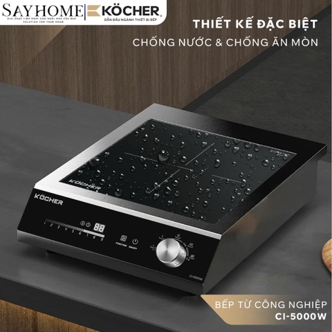 Bếp từ đơn công nghiệp KOCHER CI-5000W - Bảo hành 1 năm