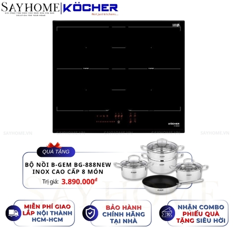 Bếp từ đa điểm Kocher DI 866GE -  Bảo hành 3 năm
