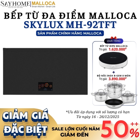Bếp từ đa điểm MALLOCA TFT Skylux MH-92TFT - Hàng chính hãng
