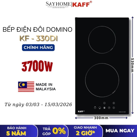 Bếp từ đôi Domino KAFF KF-330DI - Bảo hành chính hãng 5 năm