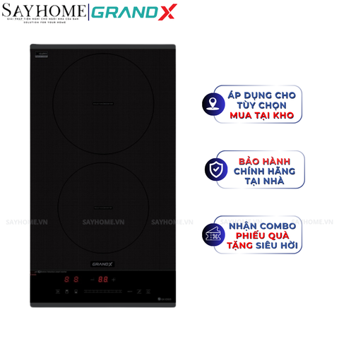 Bếp từ đôi GRANDX GX ID505 Series 5 - Bảo hành chính hãng 3 năm