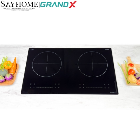 Bếp từ đôi GRANDX GX IH618SE Series 6 - Bảo hành chính hãng 3 năm