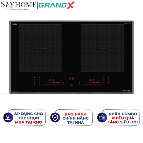 Bếp từ đôi GRANDX GX IH658SE Series 6 - Bảo hành chính hãng 3 năm