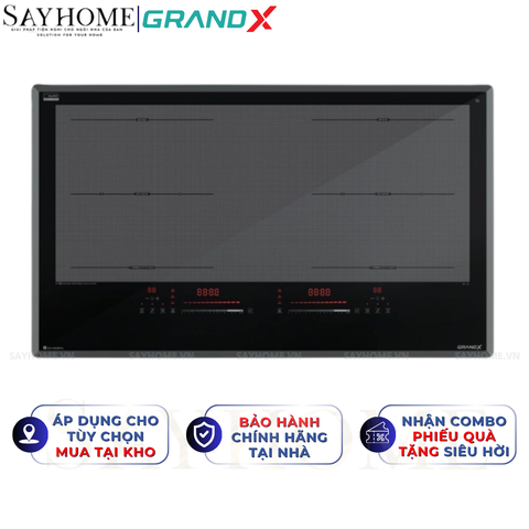 Bếp từ đôi GRANDX GX IH838Pro Series 8 - Bảo hành chính hãng 5 năm