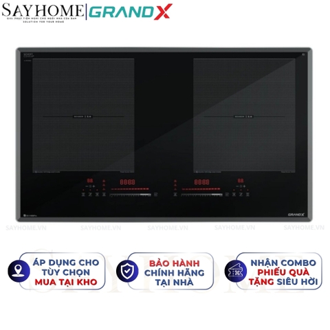 Bếp từ đôi GRANDX GX IH868Pro Series 8 - Bảo hành chính hãng 5 năm