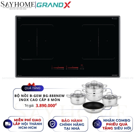 Bếp từ đôi GRANDX GX IH977G Series 9 - Bảo hành chính hãng 3 năm