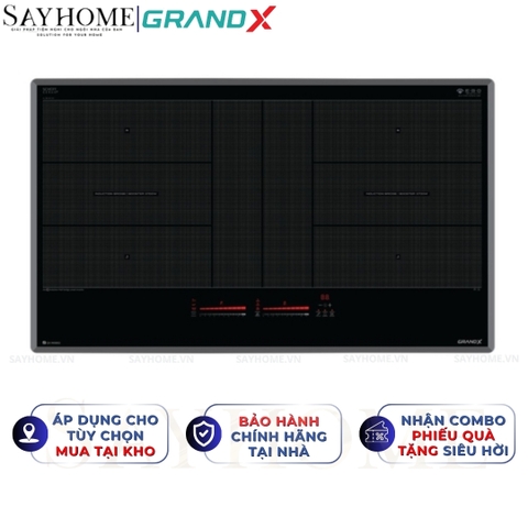 Bếp từ đôi GRANDX GX IH988G Series 9 - Bảo hành chính hãng 3 năm