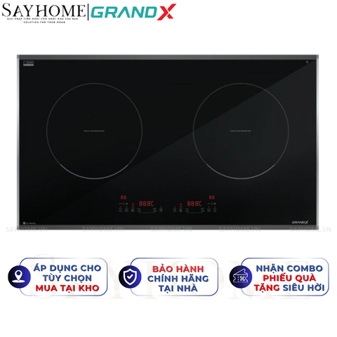 Bếp từ đôi GRANDX GX IP669SE Series 6 - Bảo hành chính hãng 3 năm
