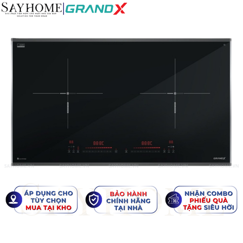 Bếp từ đôi GRANDX GX IP676SE Series 6 - Bảo hành chính hãng 3 năm