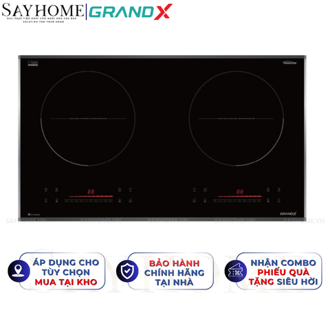 Bếp từ đôi GRANDX GX IP689SE Series 6 - Bảo hành chính hãng 3 năm