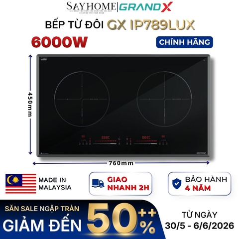 Bếp từ đôi GRANDX GX IP789Lux Series 7 tại Thành phố Hồ Chí Minh