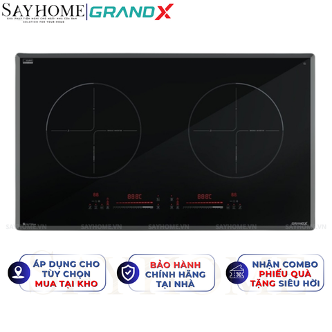 Bếp từ đôi GRANDX GX IP789Lux Series 7 - Bảo hành chính hãng 4 năm