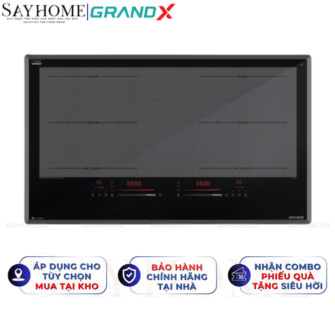 Bếp từ đôi GRANDX GX IP839Pro Series 8 - Bảo hành chính hãng 5 năm