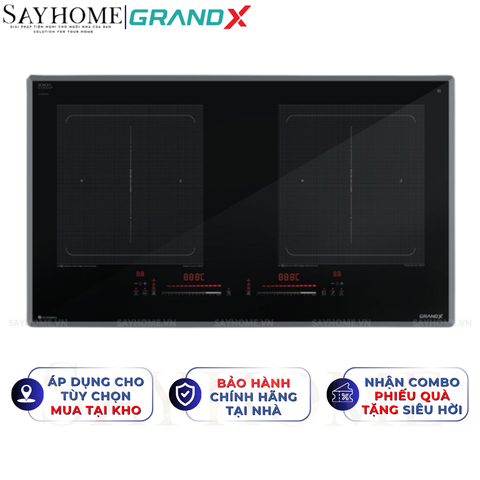 Bếp từ đôi GRANDX GX IP856Pro Series 8 - Bảo hành chính hãng 5 năm