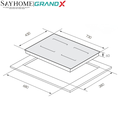 Bếp từ đôi GRANDX GX IP869Pro Series 8 - Bảo hành chính hãng 5 năm