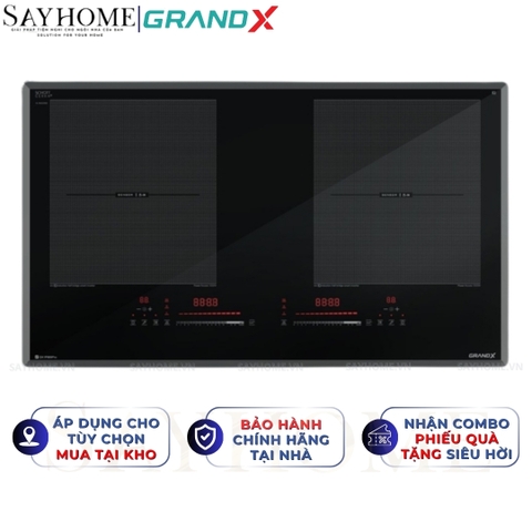 Bếp từ đôi GRANDX GX IP869Pro Series 8 - Bảo hành chính hãng 5 năm