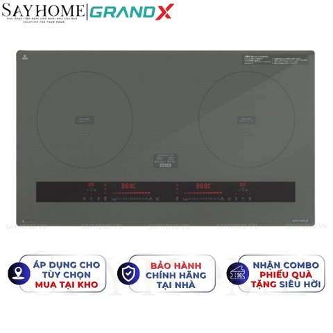 Bếp từ đôi GRANDX GX IP879JP Series 8 - Bảo hành chính hãng 5 năm
