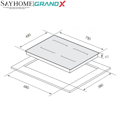 Bếp từ đôi GRANDX GX IP879JP Series 8 - Bảo hành chính hãng 5 năm