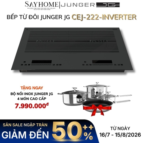 Bếp từ đôi JUNGER JG CEJ-222-INVERTER - Hàng chính hãng
