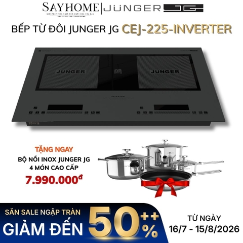 Bếp từ đôi JUNGER JG CEJ-225-INVERTER - Hàng chính hãng