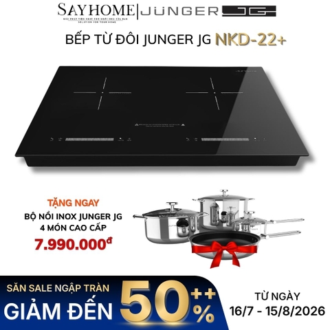 Bếp từ đôi JUNGER JG NKD-22+ - Hàng chính hãng