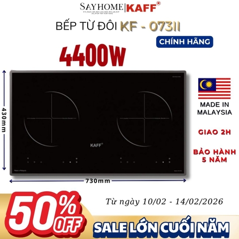 Bếp từ đôi KAFF KF-073II - Bảo hành chính hãng 5 năm