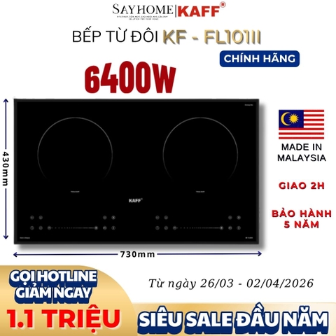 Bếp từ đôi KAFF KF-FL101II - Bảo hành chính hãng 5 năm