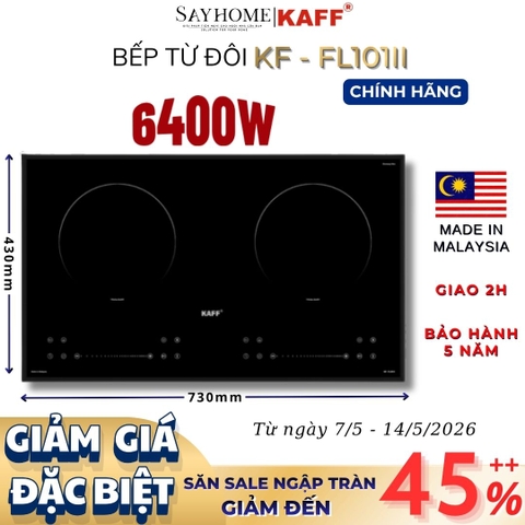 Bếp từ đôi KAFF KF-FL101II - Bảo hành chính hãng 5 năm